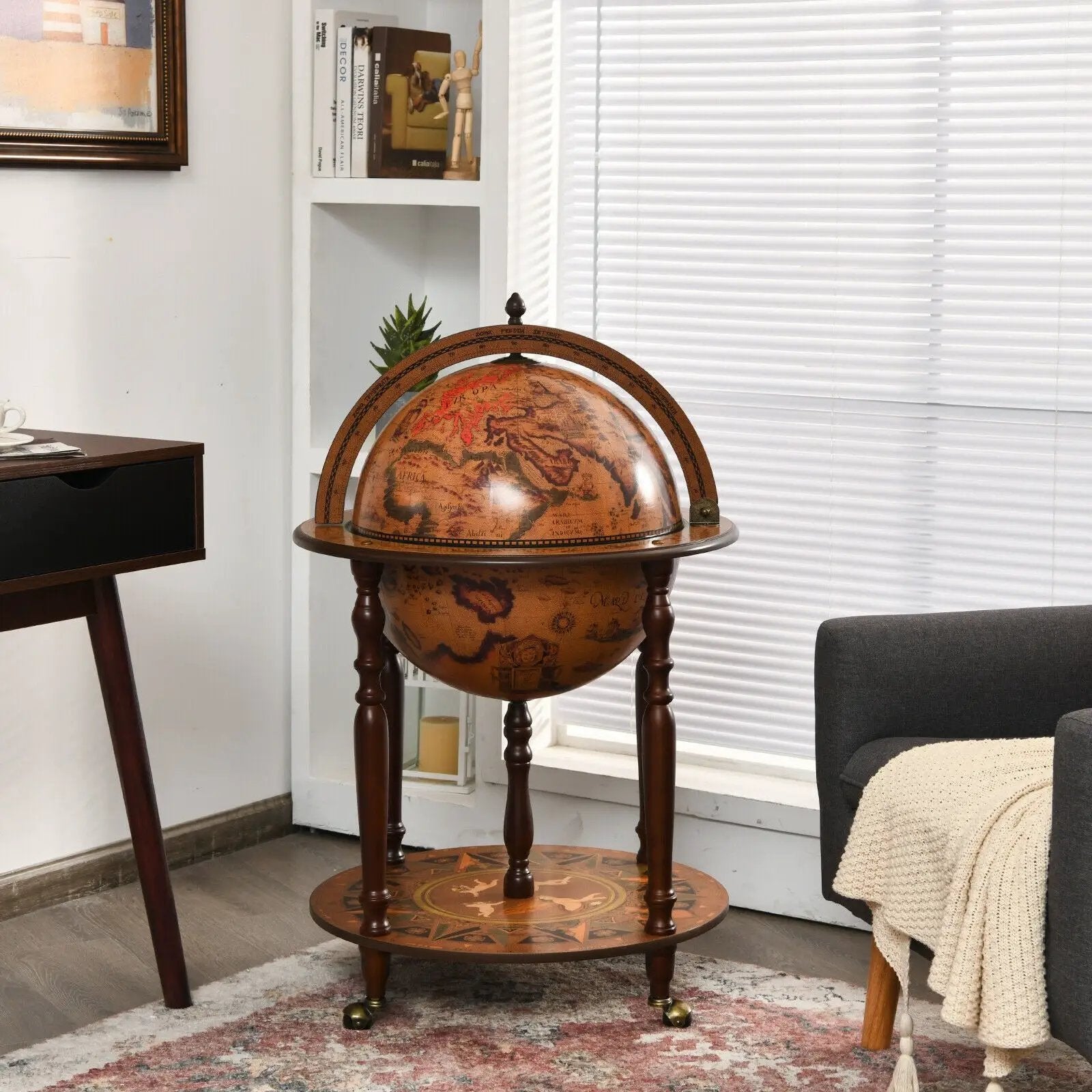 16th Century Italian Wine Cabinet with Wheels by DirectDeals