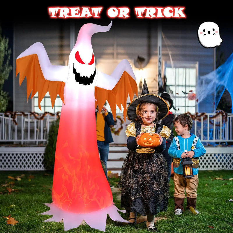 6 Feet Halloween Inflatable Ghost Quick Blow up Halloween D√©cor with LED Lights by DirectDeals