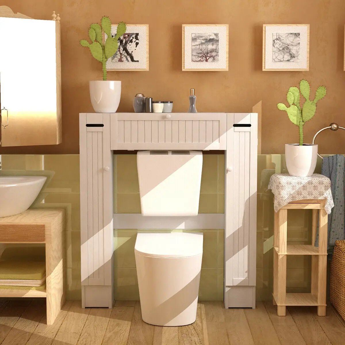 Wooden over the Toilet Storage Cabinet by DirectDeals