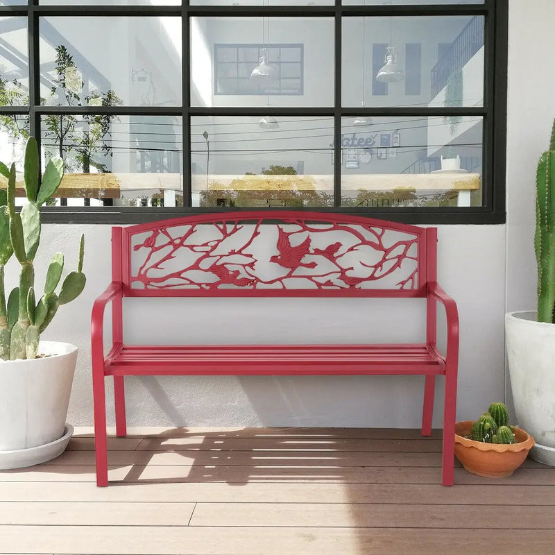 Patio Garden Bench Park Yard Outdoor Furniture by DirectDeals