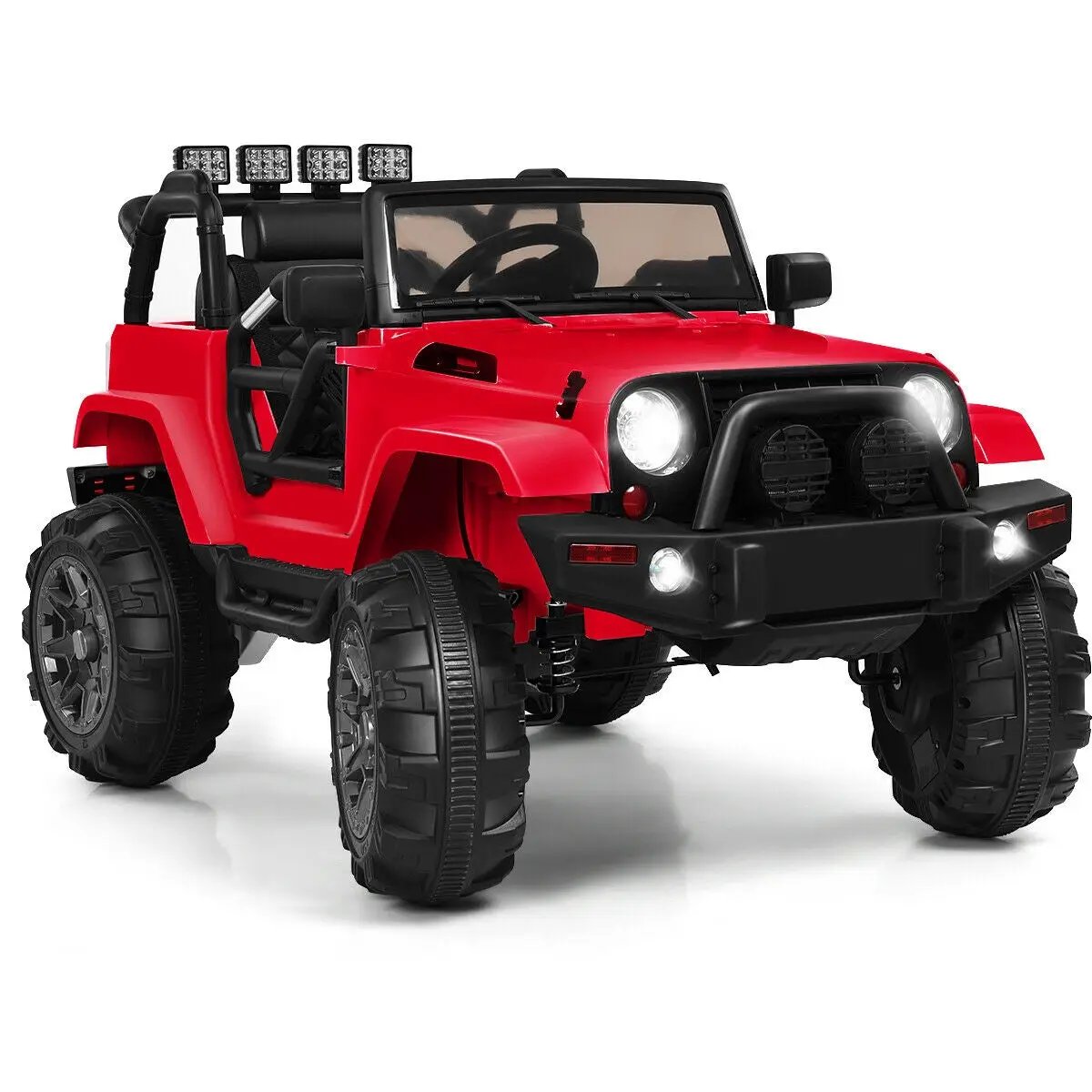 12V Kids Remote Control Riding Truck Car with LED Lights by DirectDeals