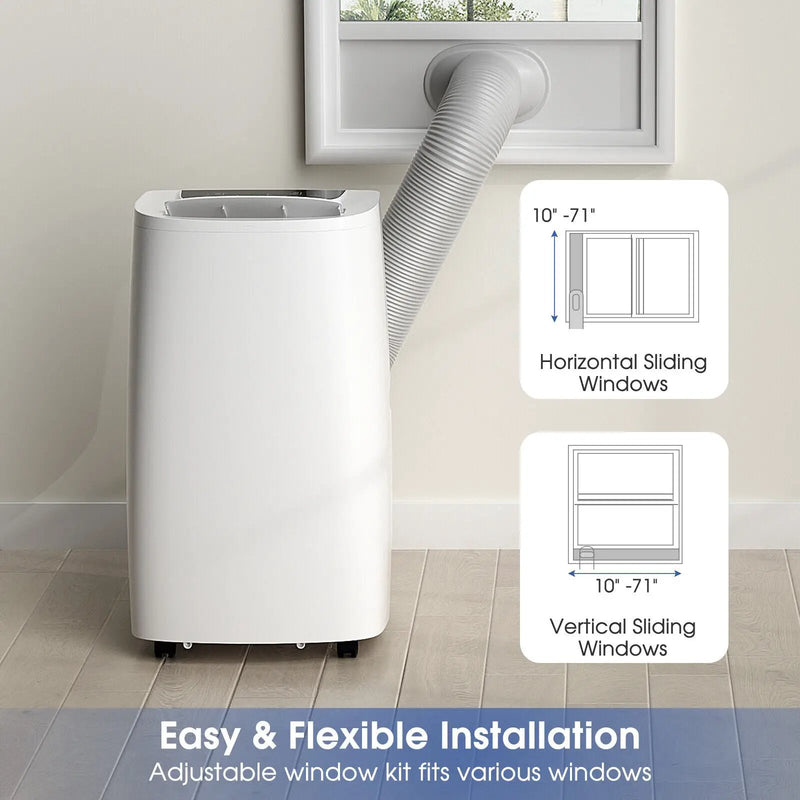 14000 BTU(Ashrae) Portable Air Conditioner with Remote Control by DirectDeals