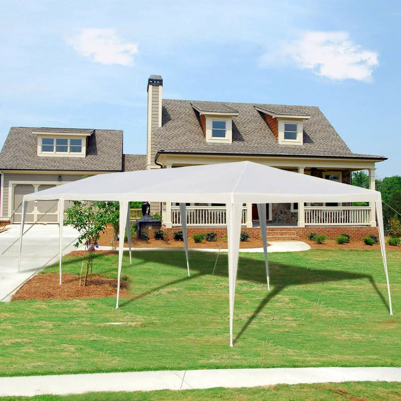 10 x 30 Feet Gazebo Canopy Tent with Connection Stakes and Wind Ropes by DirectDeals