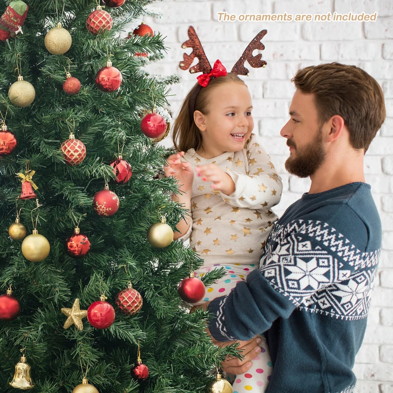 6 Feet Christmas Tree Pre-Lit 3-Minute Quick Shape by DirectDeals