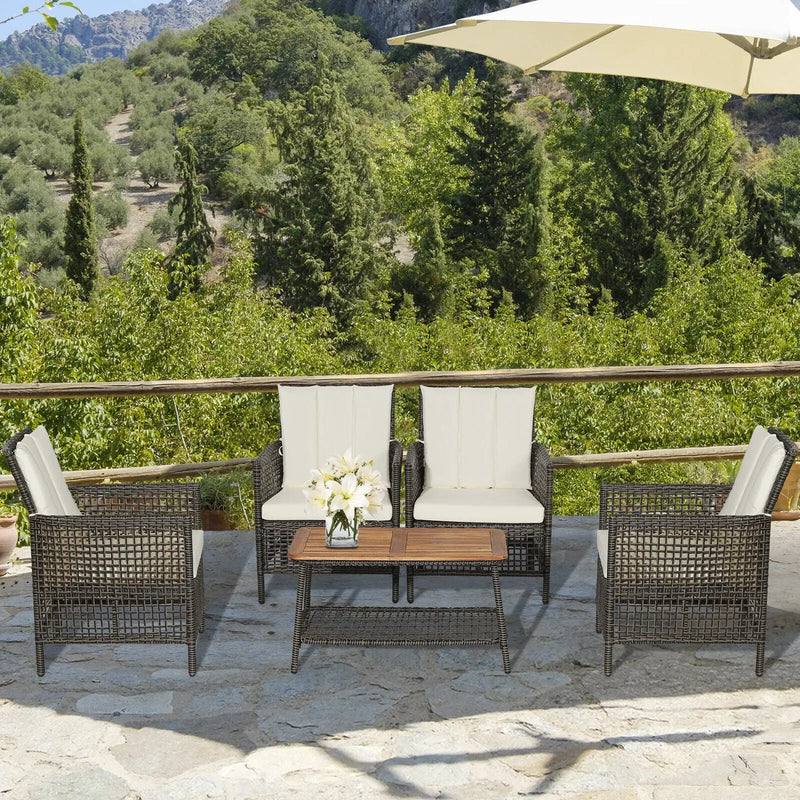 10 FT Patio Cantilever Umbrella with 360° Rotation and Air Vent for Backyard and Poolside by DirectDeals