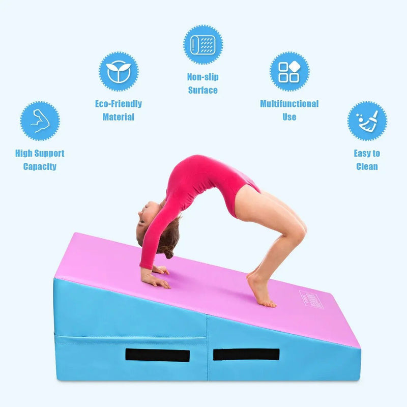 Incline Gymnastics Mat Wedge Ramp Gym Tumbling Exercise Mat by DirectDeals