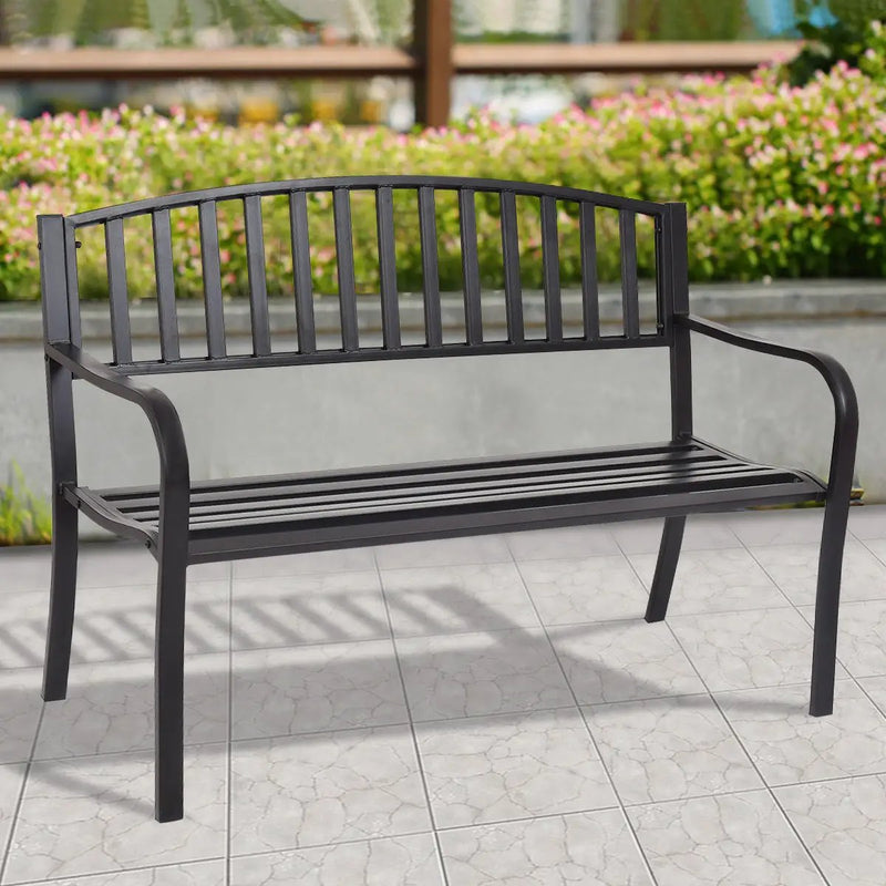 50 Inch Patio Garden Bench Loveseats for Outdoor by DirectDeals