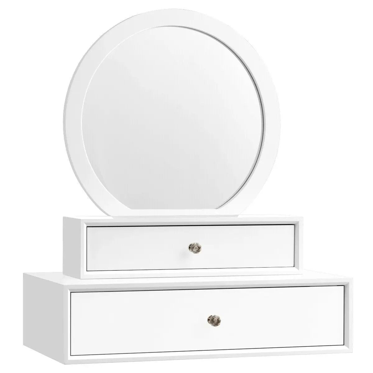 Makeup Dressing Wall Mounted Vanity Mirror with 2 Drawers by DirectDeals