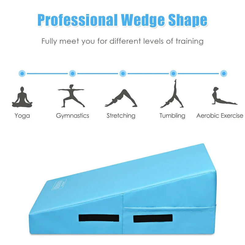 Incline Gymnastics Mat Wedge Ramp Gym Tumbling Exercise Mat by DirectDeals