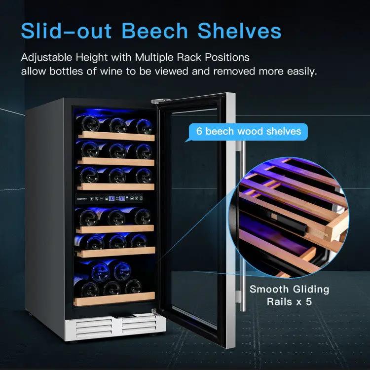 Dual-Zone 30-Bottle Wine Cooler by DirectDeals