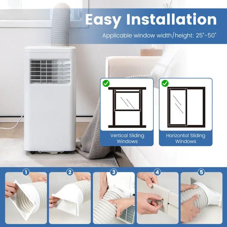 5000 BTU(SACC) Portable Air Conditioner Cools 250 Sq.Ft by DirectDeals