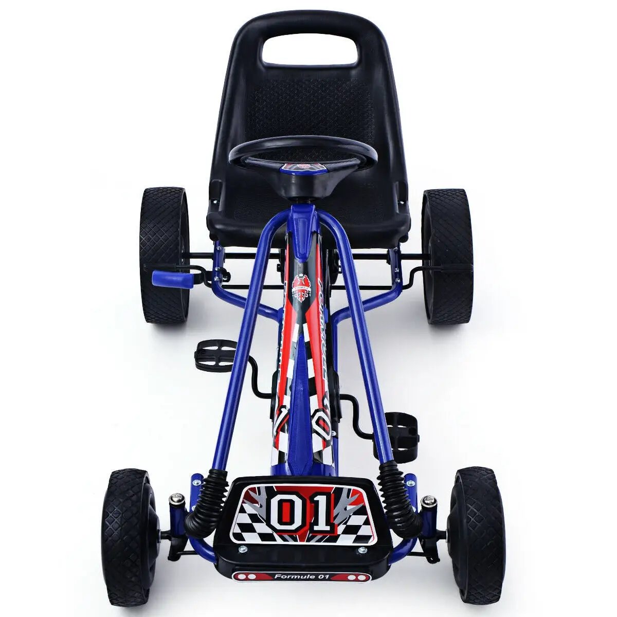 4 Wheels Kids Ride On Pedal Powered Bike Go Kart Racer Car Outdoor Play Toy by DirectDeals