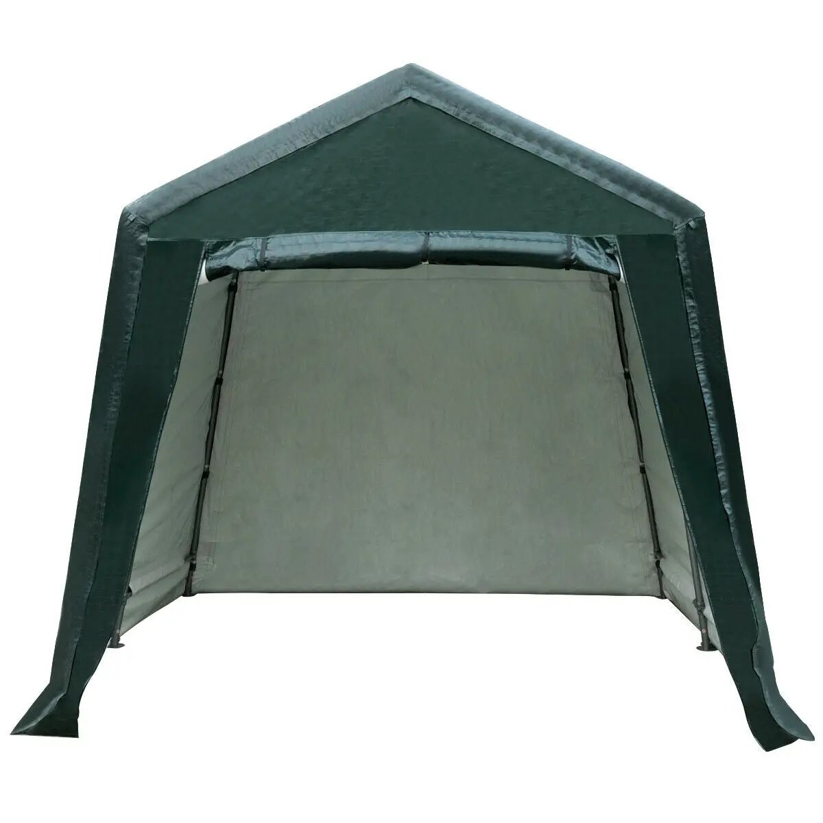 Outdoor Carport Shed with Sidewalls and Waterproof Ripstop Cover by DirectDeals