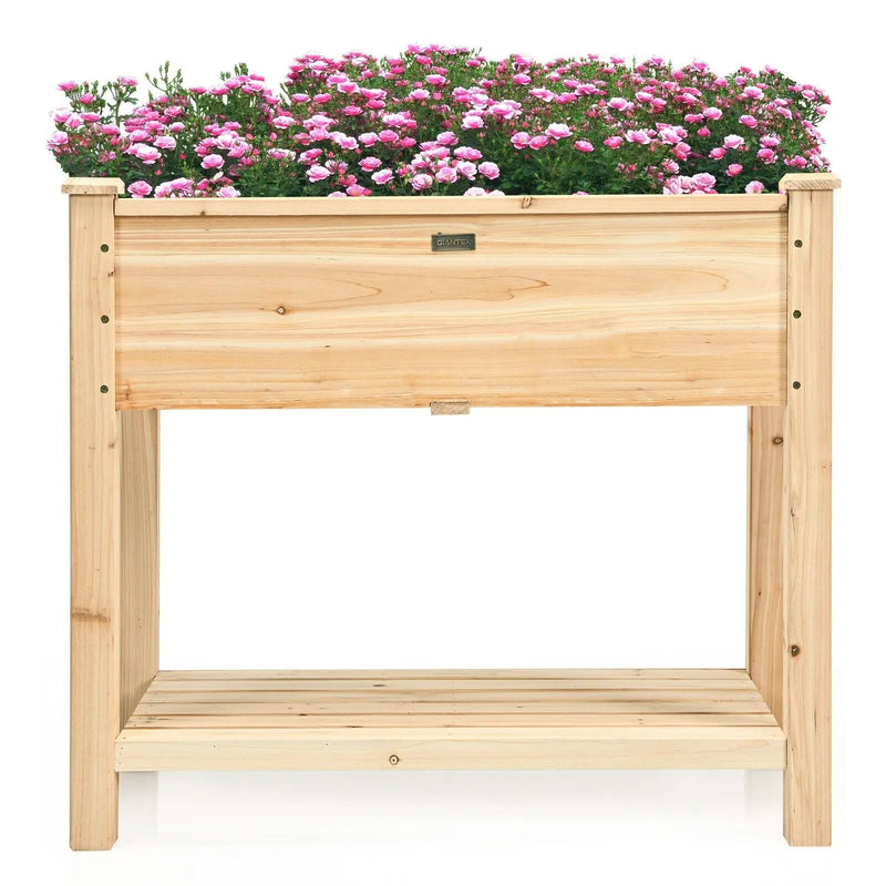 Raised Garden Elevated Wood Planter Box Stand by DirectDeals