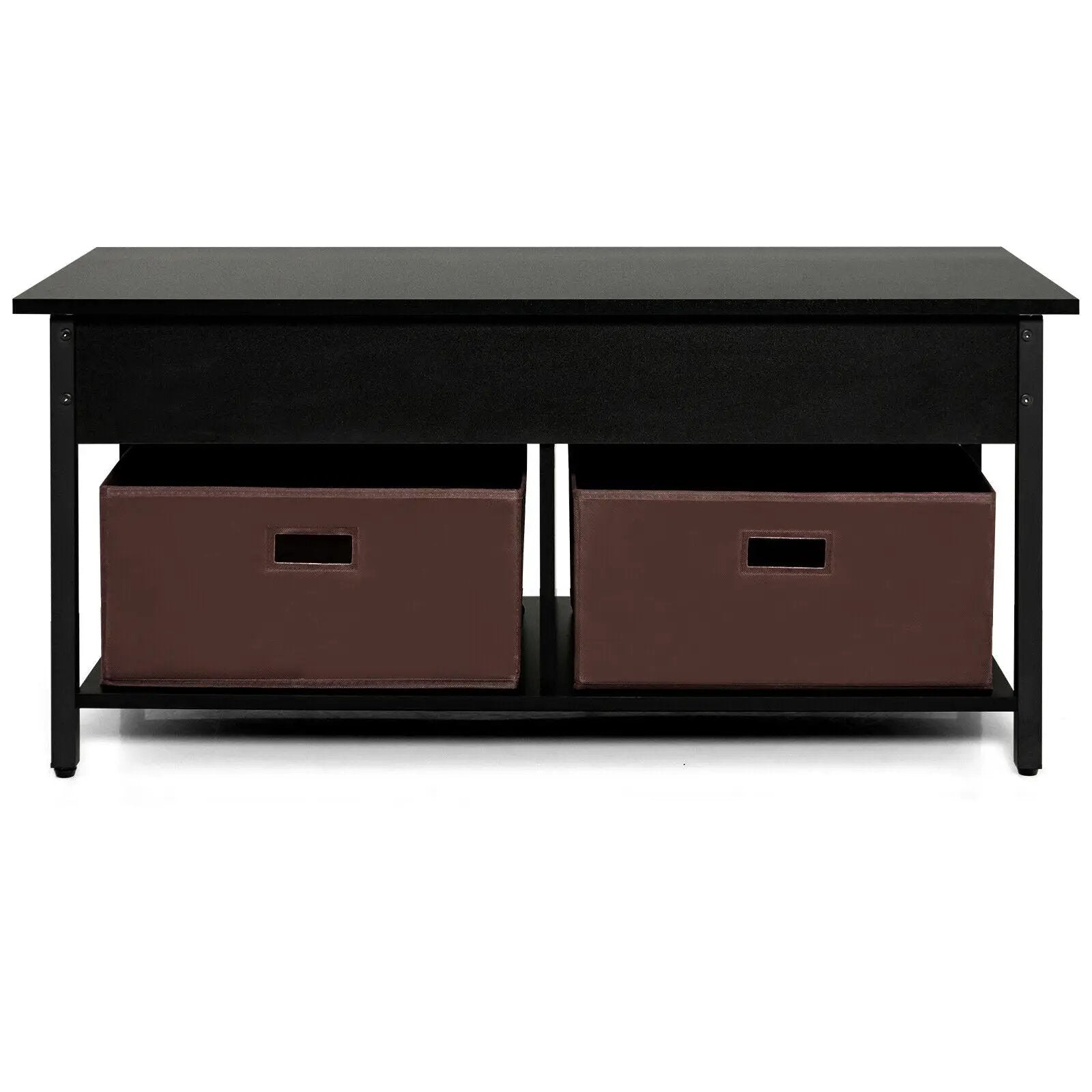 Lift Top Coffee Table Central Table with Drawers and Hidden Compartment for Living Room by DirectDeals