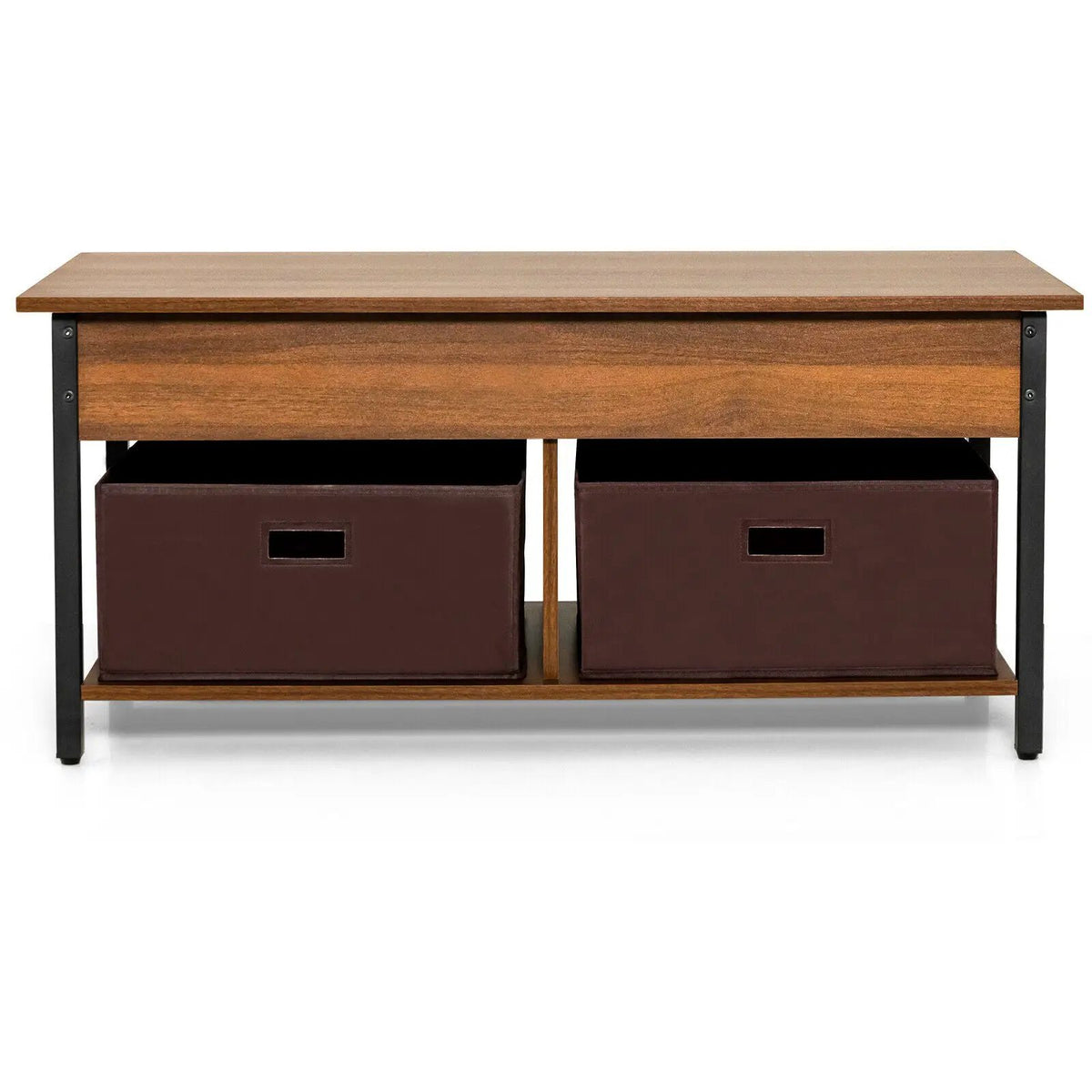 Lift Top Coffee Table Central Table with Drawers and Hidden Compartment for Living Room by DirectDeals
