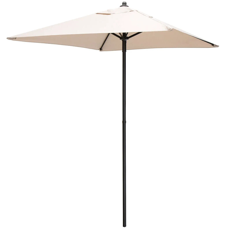 5 Feet Patio Square Market Table Umbrella Shelter with 4 Sturdy Ribs by DirectDeals