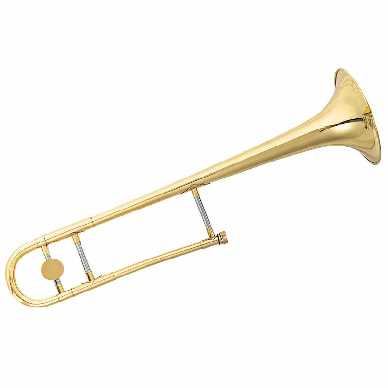 B Flat Trombone Golden Brass with Mouthpiece by DirectDeals