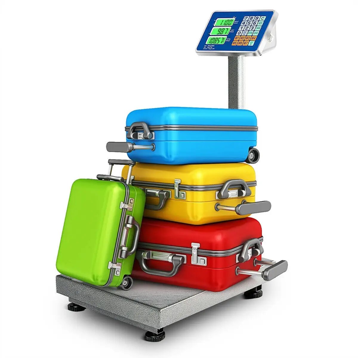 660 lbs Weight Platform Scale Digital Floor Folding Scale by DirectDeals