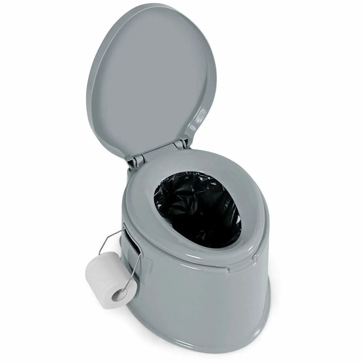 5L Portable Travel Toilet with Paper Holder for Outdoor by DirectDeals