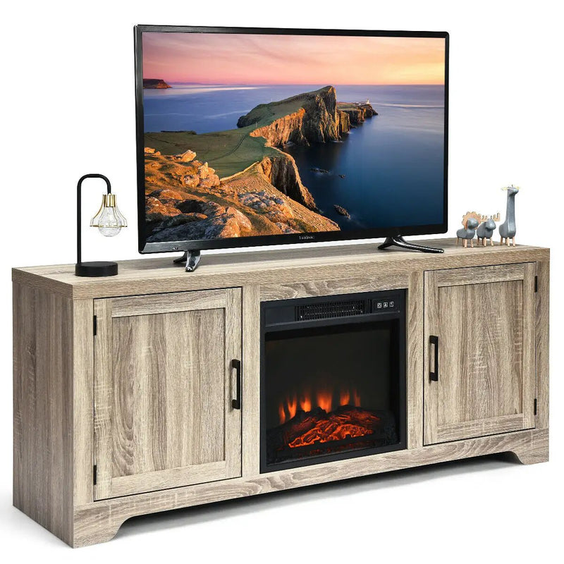 65 Inch Media Component TV Stand with Adjustable Shelves by DirectDeals