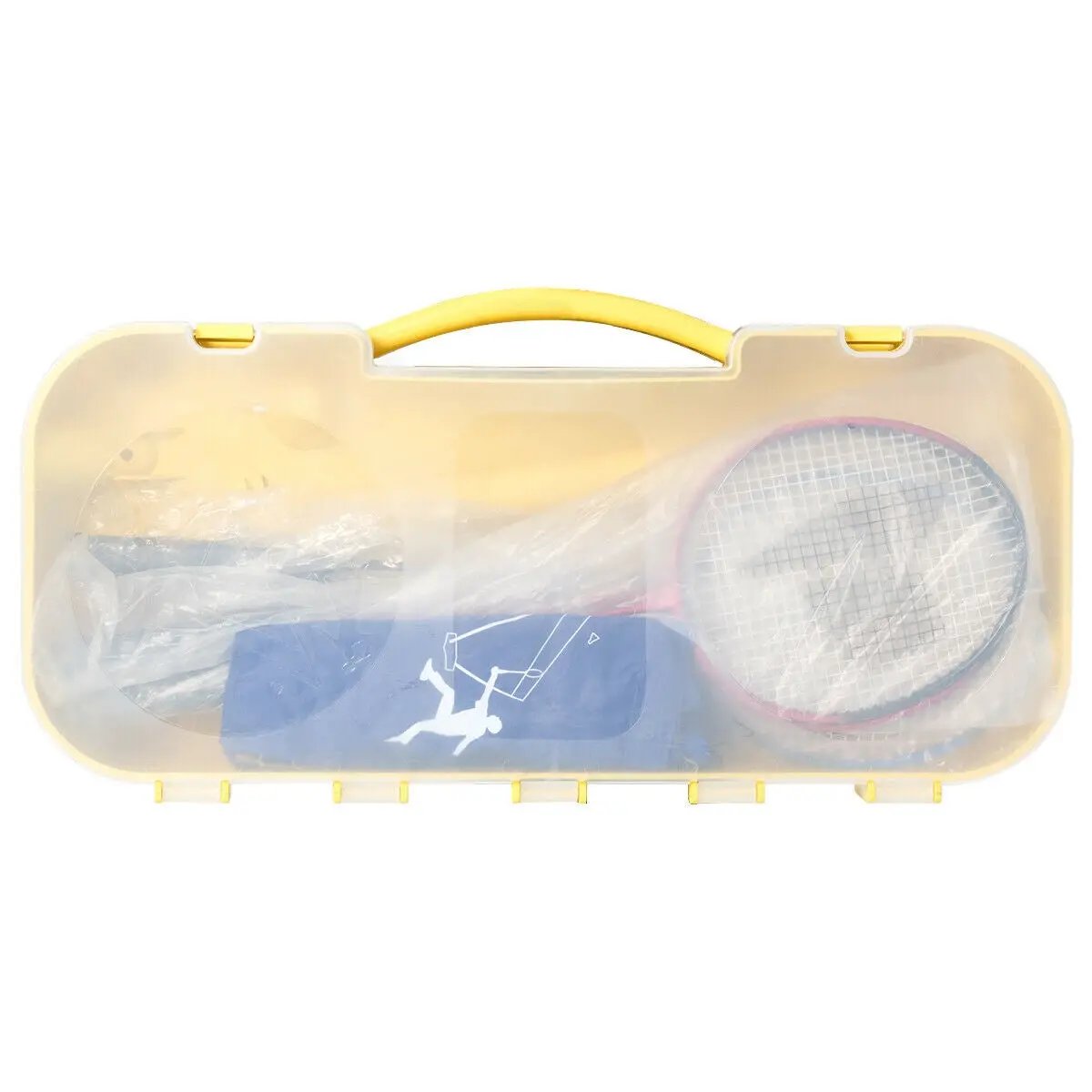 Portable Badminton Set Folding Tennis Badminton Volleyball Net by DirectDeals