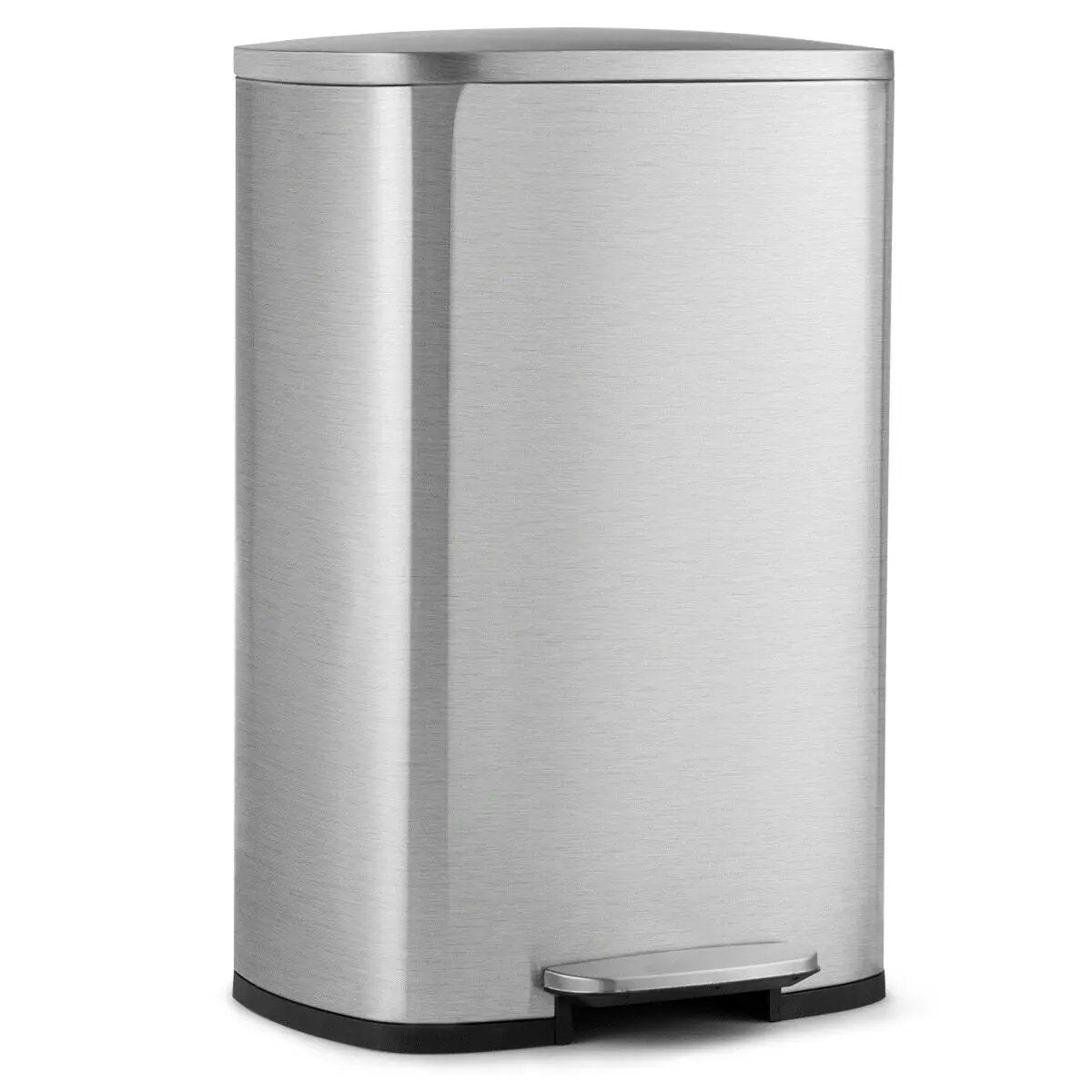 13.2 Gallon Stainless Steel Trash Garbage Can with Bucket by DirectDeals