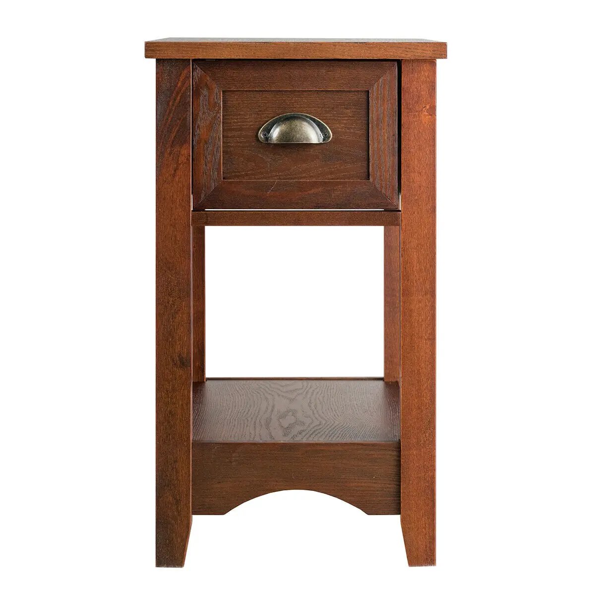 Contemporary Chair Side End Table Compact Table with Drawer Nightstand by DirectDeals