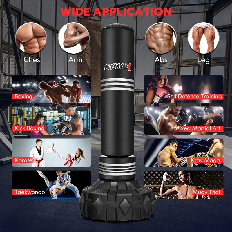 67 Inch Punching Bag with Fillable Suction Cup Base by DirectDeals
