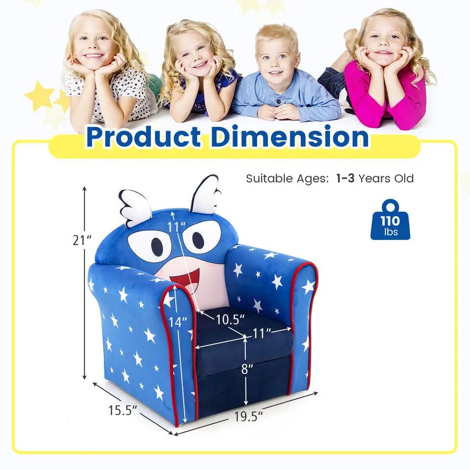 Original Kids Sofa with Armrest and Thick Cushion by DirectDeals