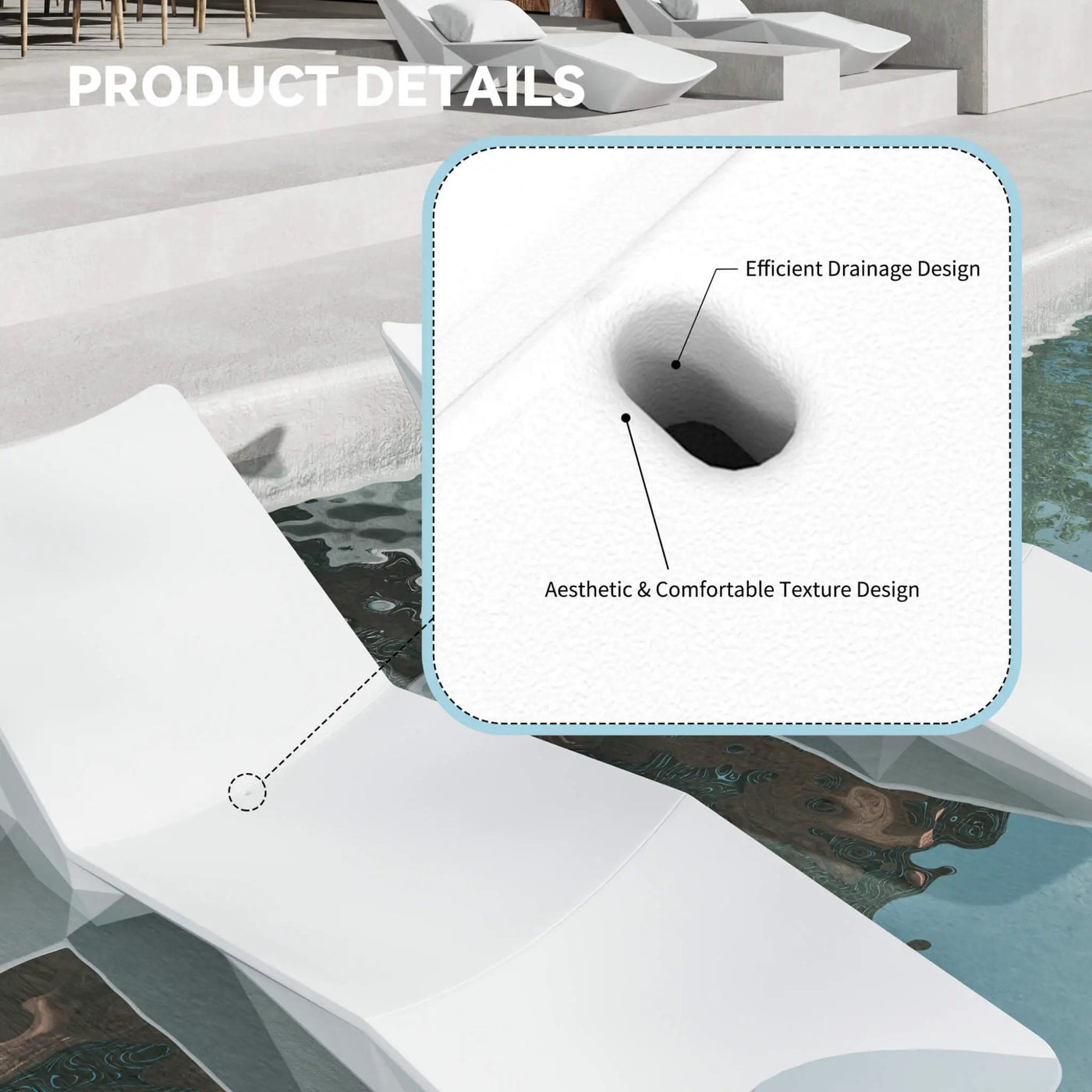 S-Shaped Outdoor Natural Arc Pool Lounger (SAK82405) by SAKSBY WHOLESALE