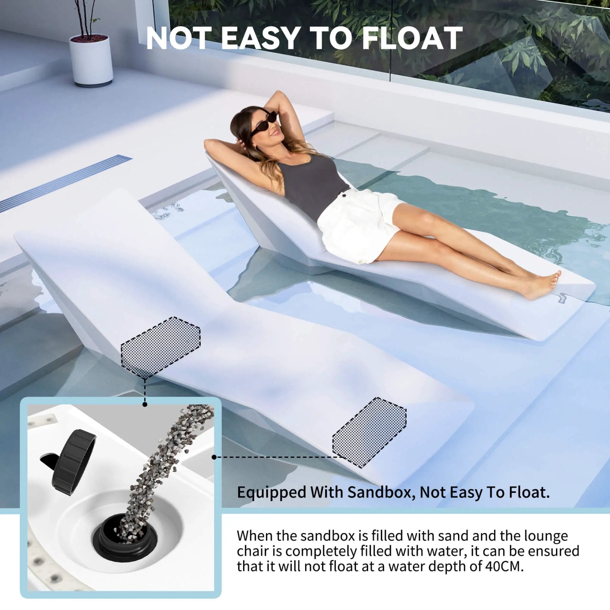 Alora S-Shaped Outdoor Natural Arc Pool Lounger (SAK82405) by SAKSBY WHOLESALE