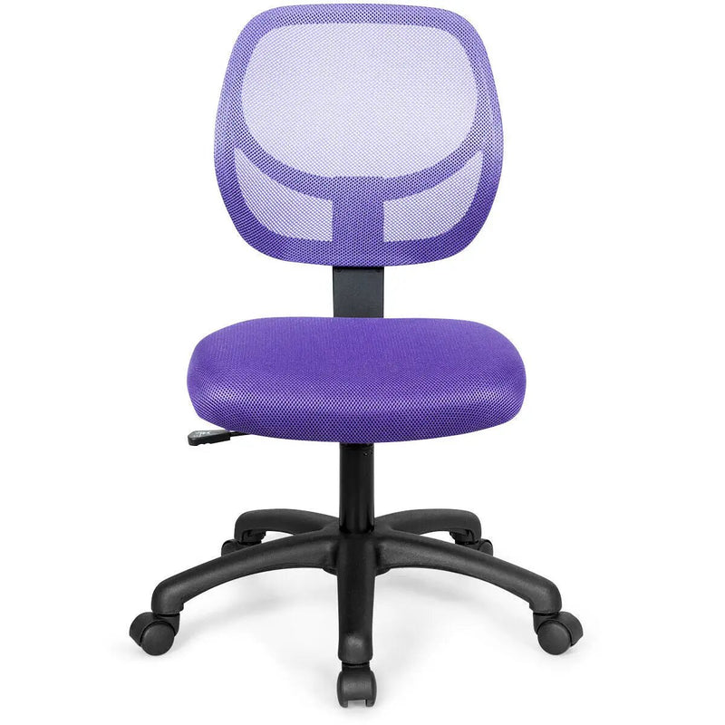 Low-back Computer Task Chair with Adjustable Height and Swivel Casters by DirectDeals