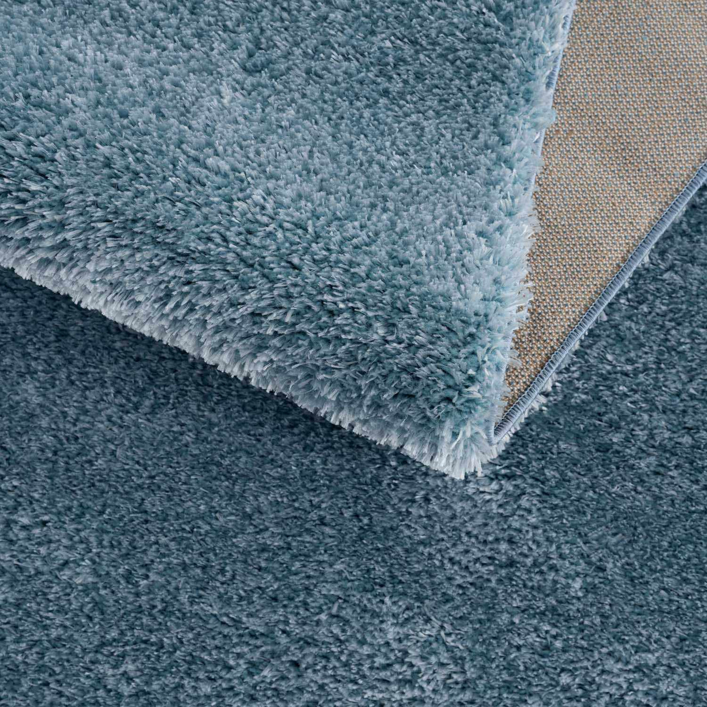 Heavenly Solid Blue Plush Rug - Clearance by Boutique Rugs