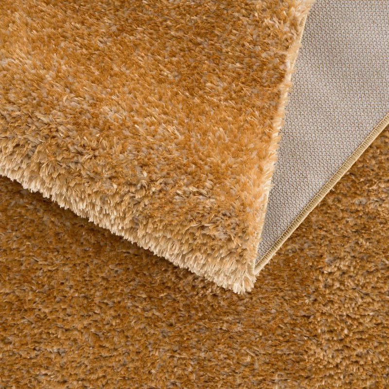 Heavenly Solid Mustard Plush Rug - Clearance by Boutique Rugs