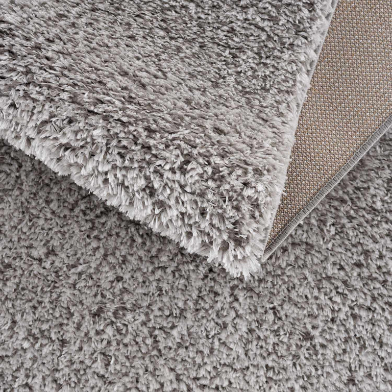 Lunaro Gray Subtle Wavy Abstract Modern Minimalist Polyester Machine Woven Area Rug - Clearance by Boutique Rugs