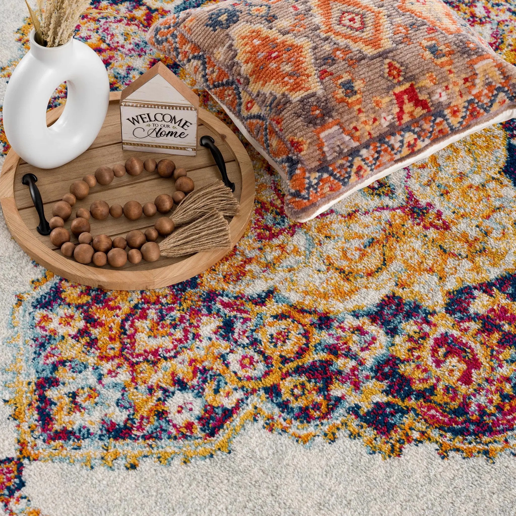 Istanbul Orange Area Rug - Clearance by Boutique Rugs