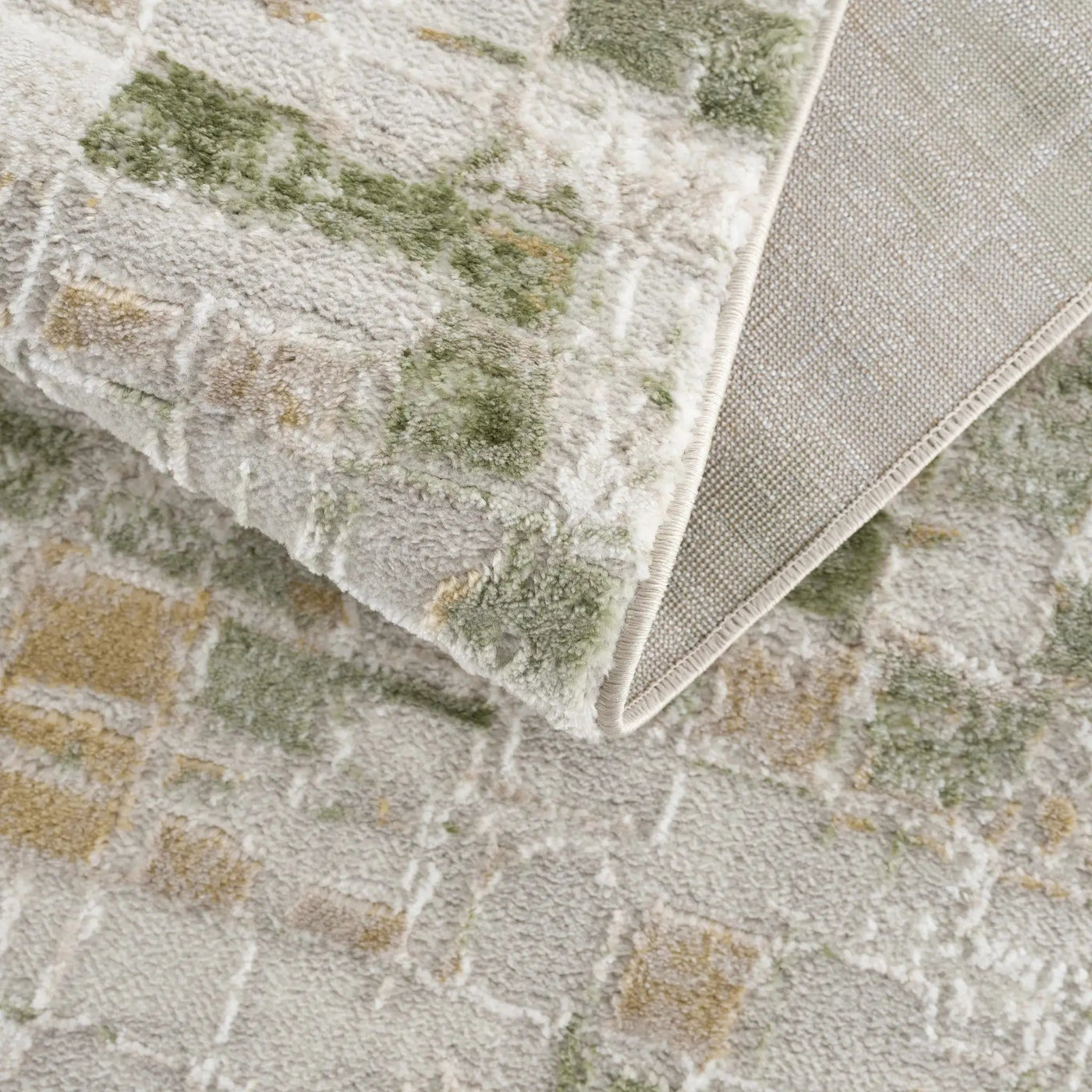 Liveri Green Mosaic Rug by Boutique Rugs