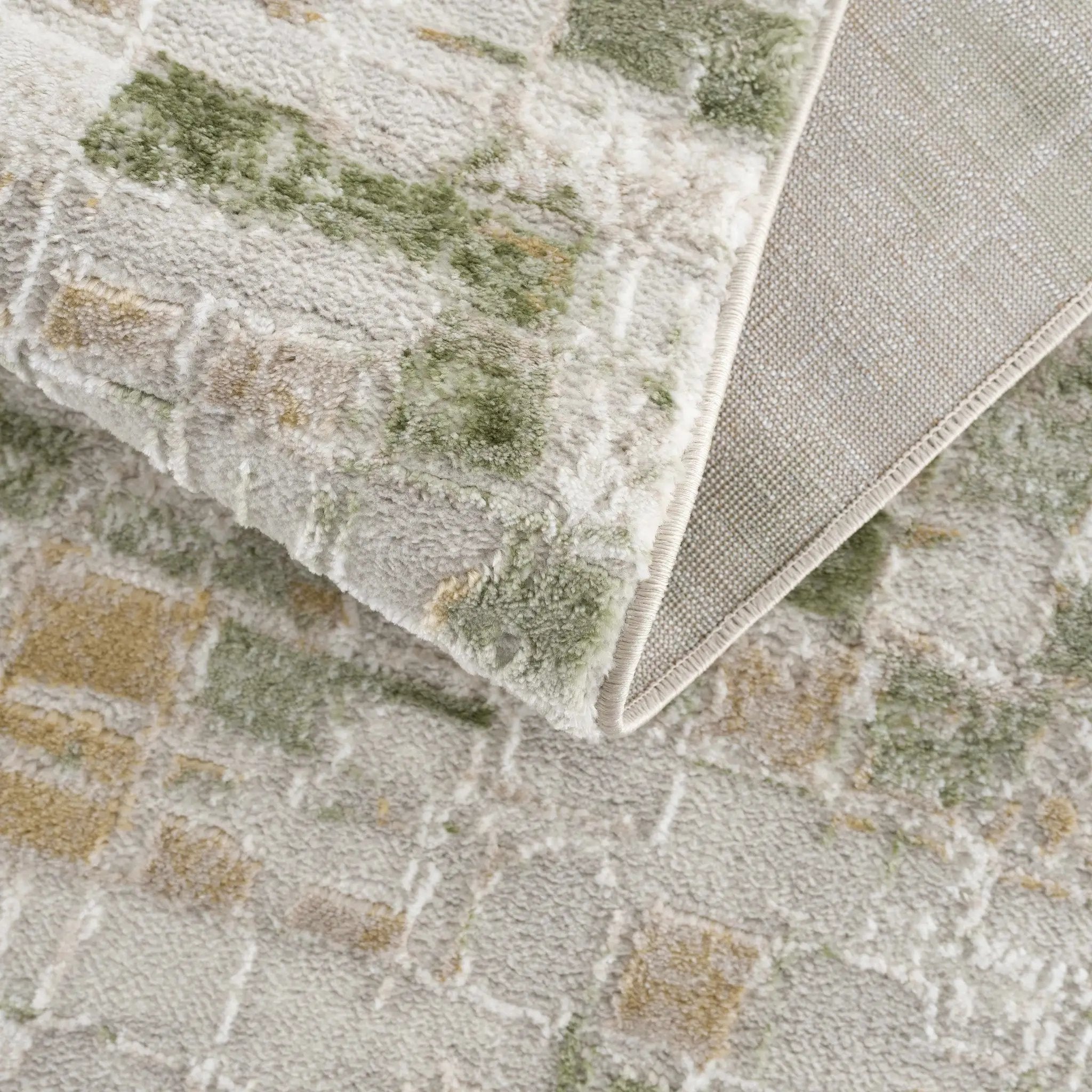 Liveri Green Mosaic Rug by Boutique Rugs