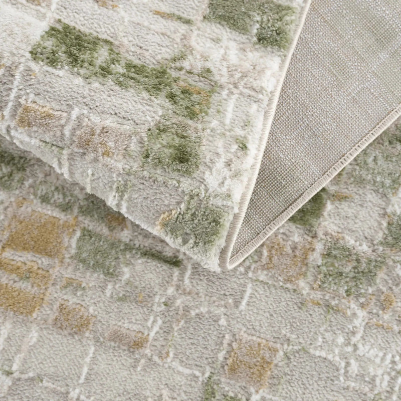 Liveri Green Mosaic Rug by Boutique Rugs