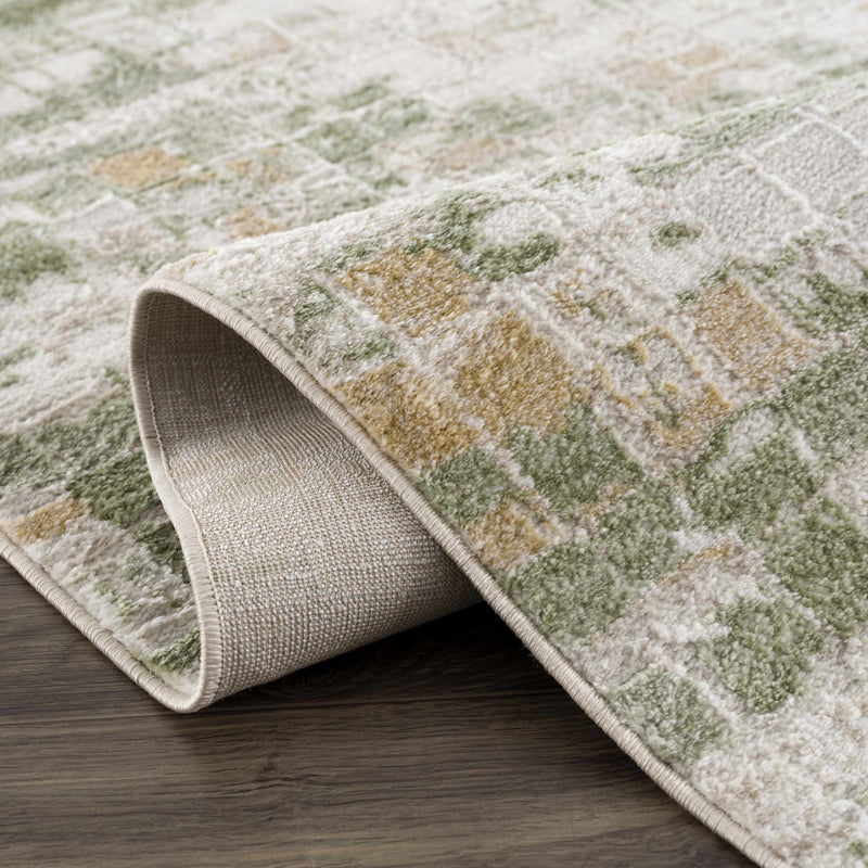 Liveri Green Mosaic Rug by Boutique Rugs