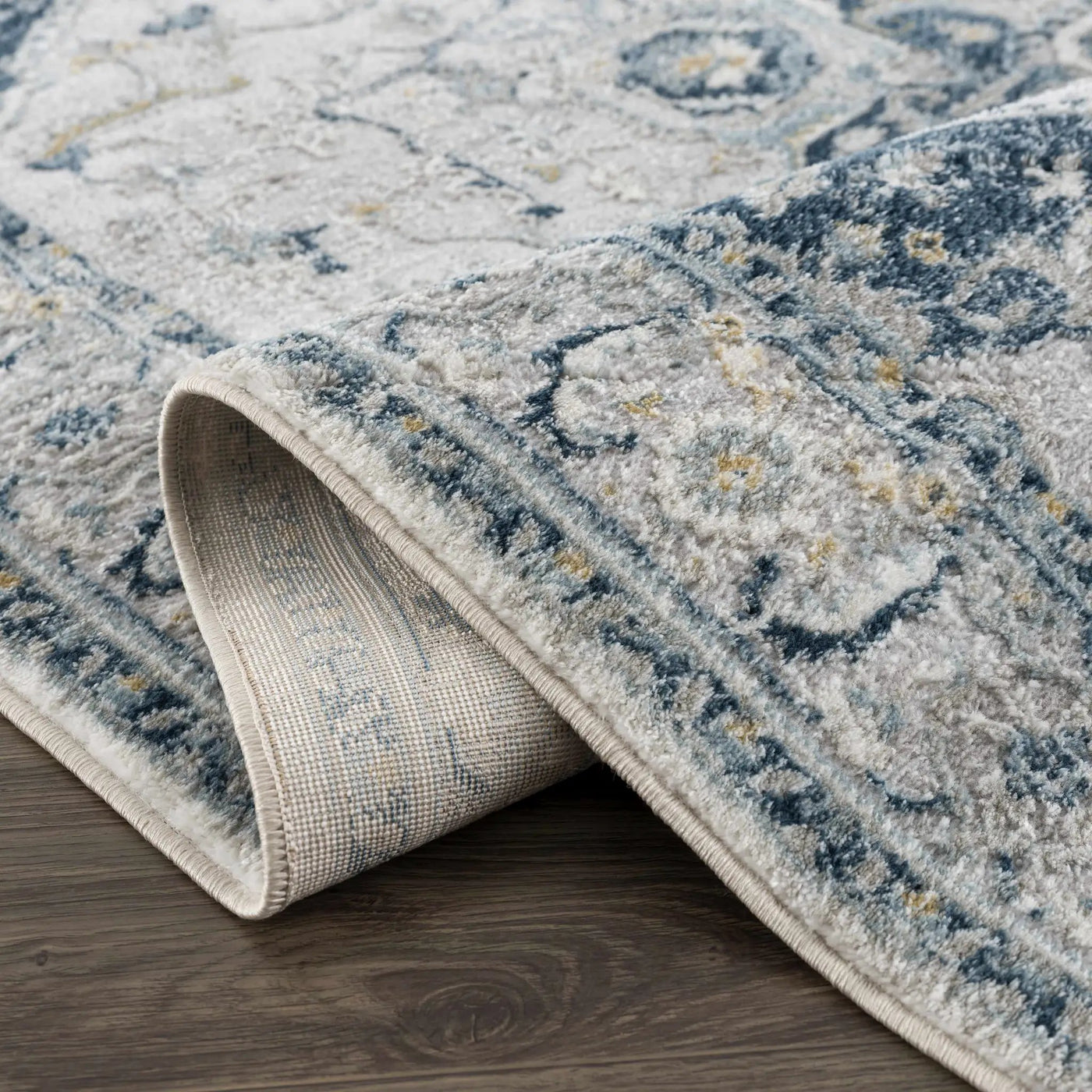Liverpool Blue Area Rug - Clearance by Boutique Rugs