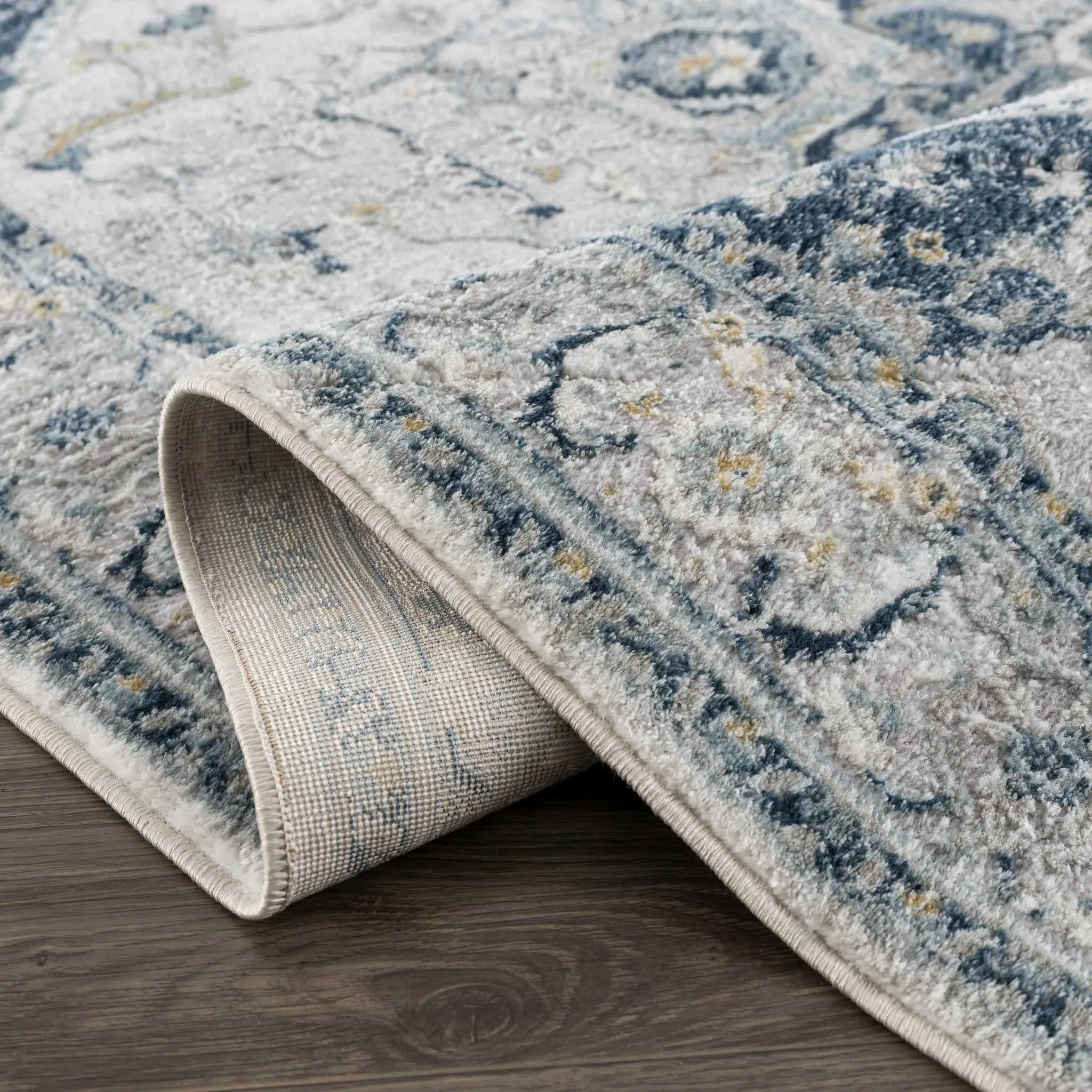 Liverpool Blue Area Rug - Clearance by Boutique Rugs