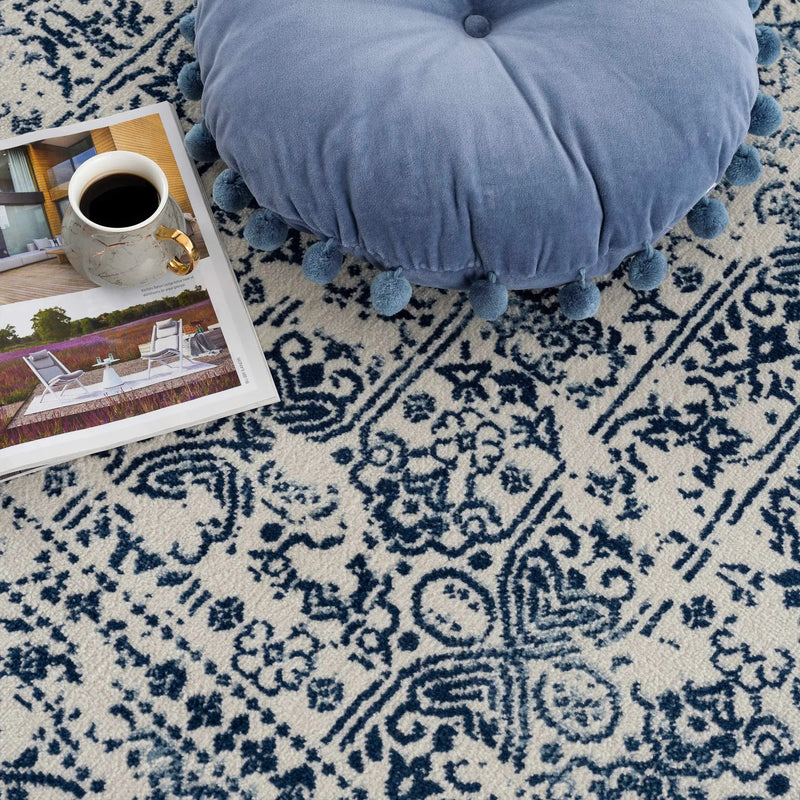 Michie Blue Area Rug - Clearance by Boutique Rugs