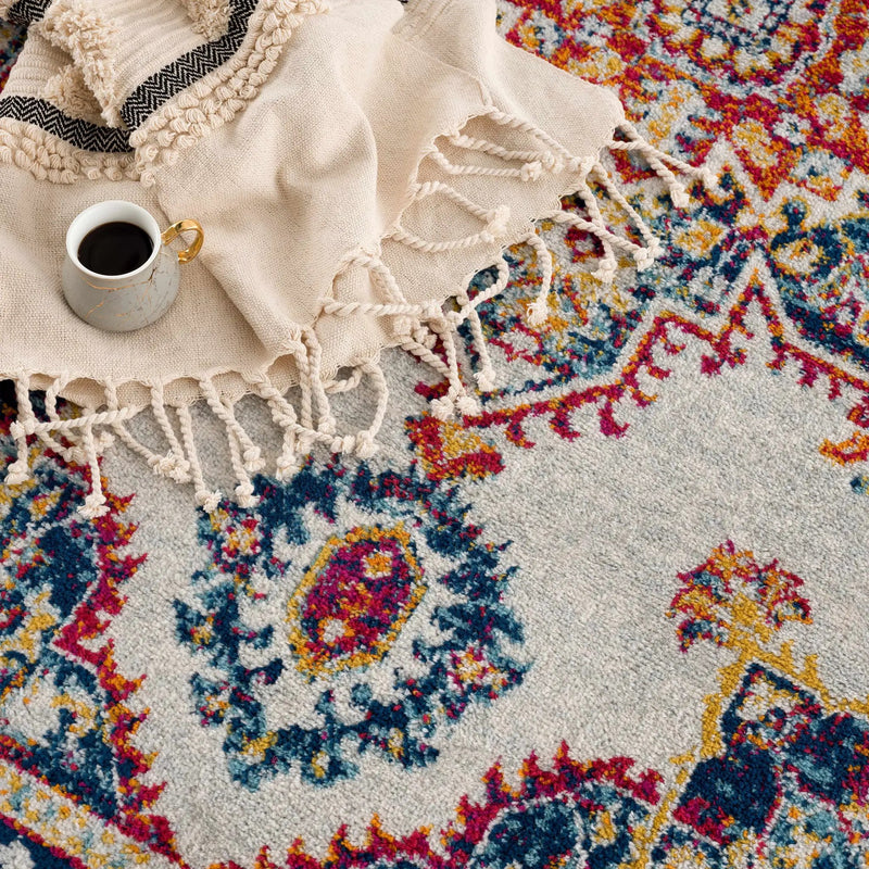 Istanbul Medallion Orange Area Rug - Clearance by Boutique Rugs