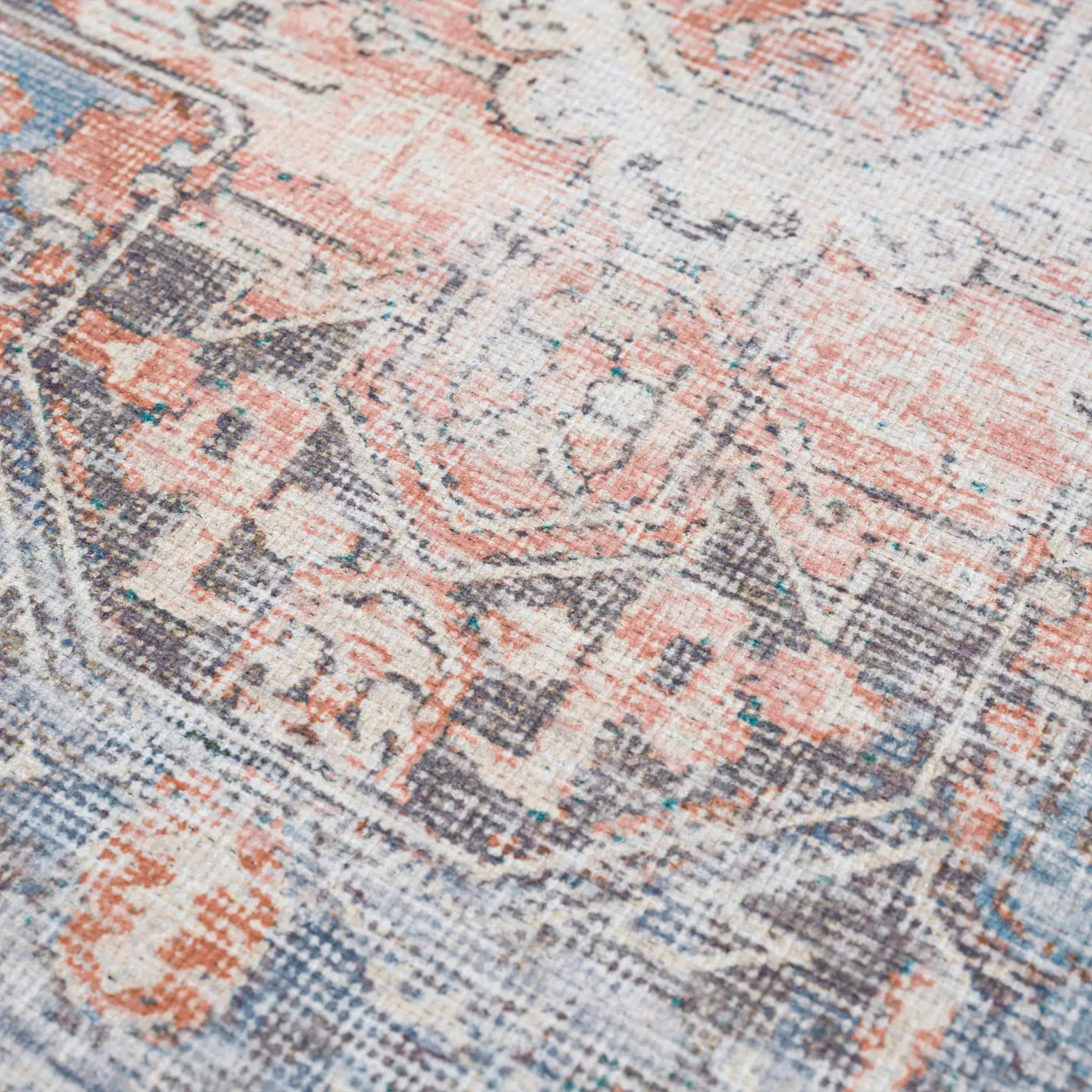 Rosman Distressed Washable Area Rug by Boutique Rugs