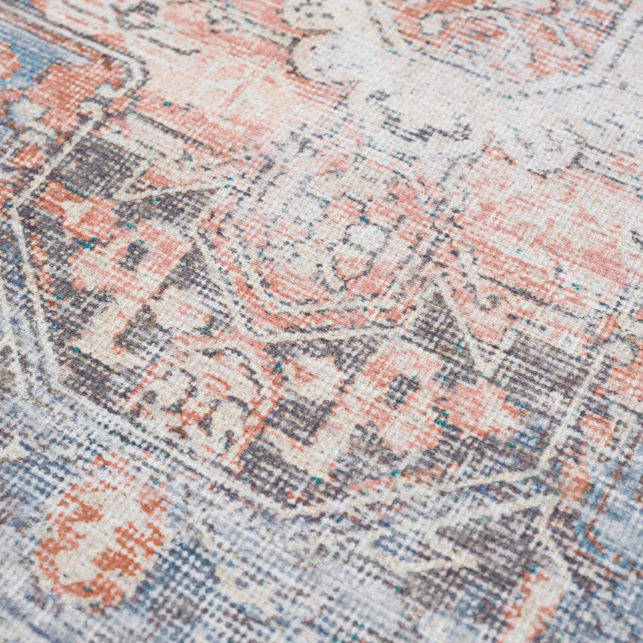 Rosman Distressed Washable Area Rug by Boutique Rugs