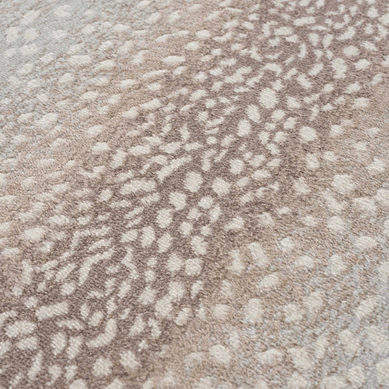 Pointblank Tan Leopard Print Rug by Boutique Rugs