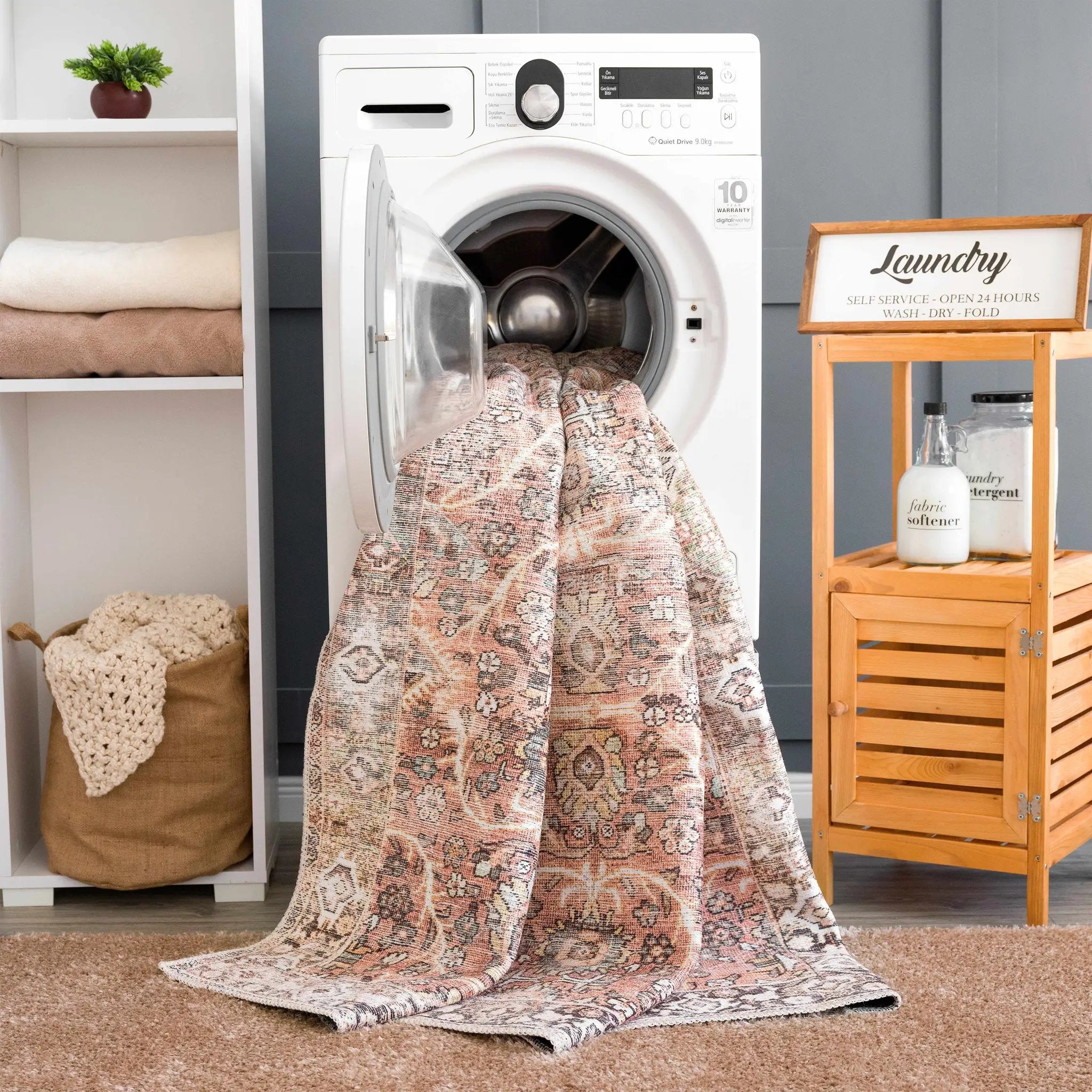 Bian Washable Area Rug - Clearance by Boutique Rugs