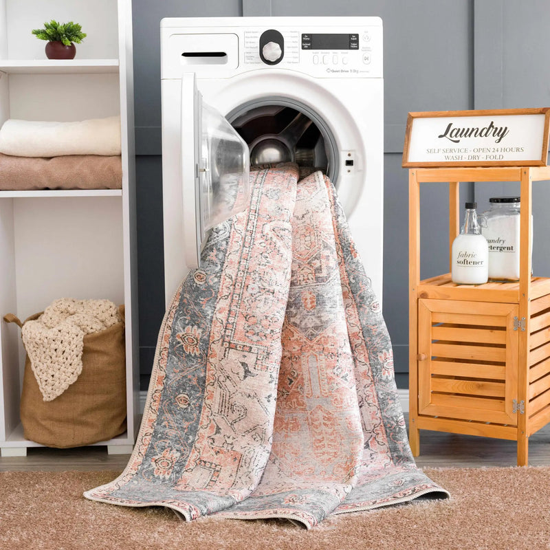 Rosman Distressed Washable Area Rug by Boutique Rugs